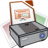 Using LibreOffice Impress slide presentation software in classroom