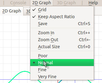 graph smoothness options: poor, normal, fine and very fine