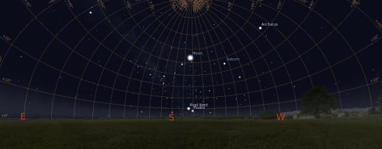 Stellarium azimuthal grid