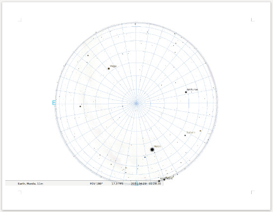 Finished Stellarium chart